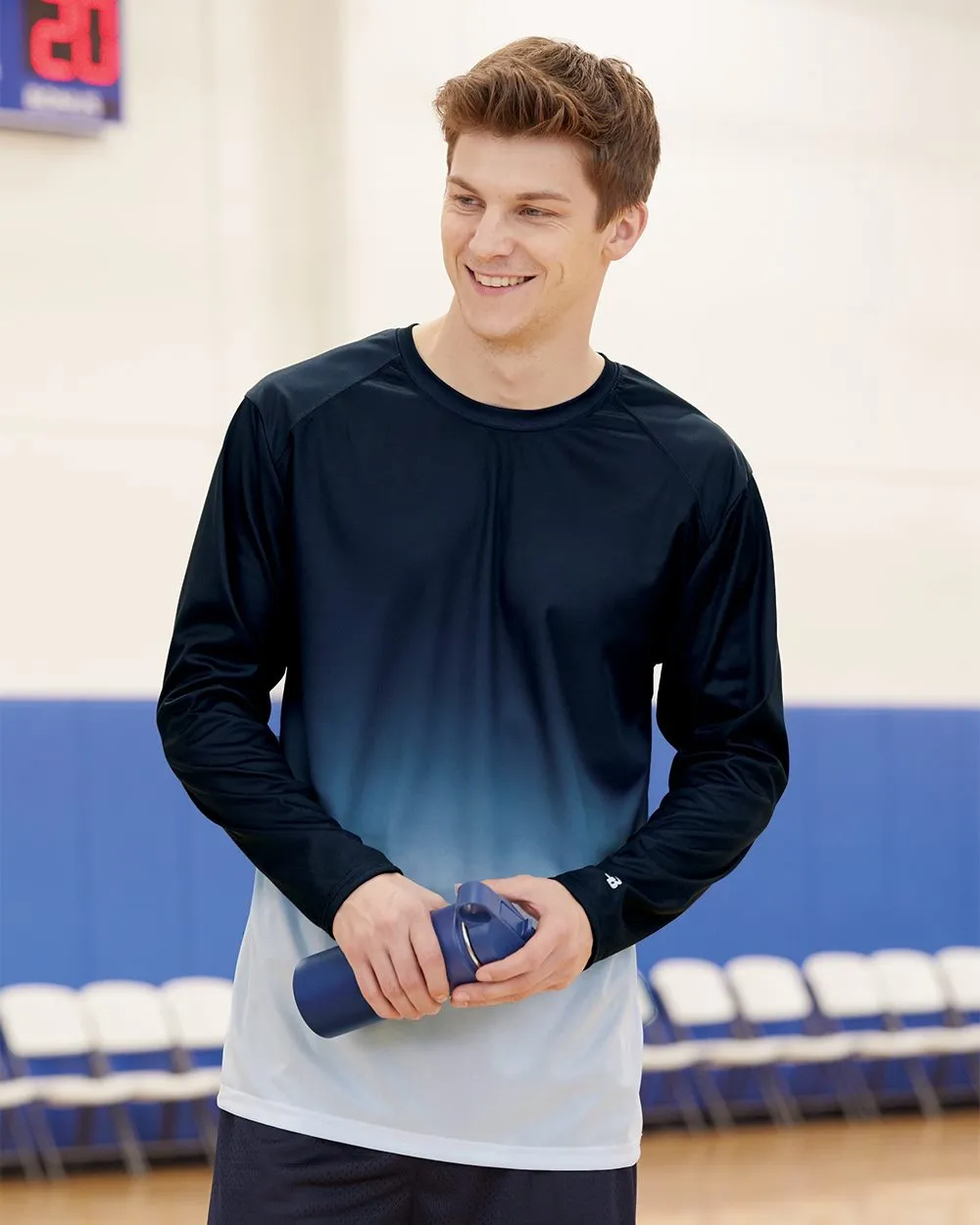 Badger - Ombre Long Sleeve T-Shirt* sold by T-Shirt Addicts