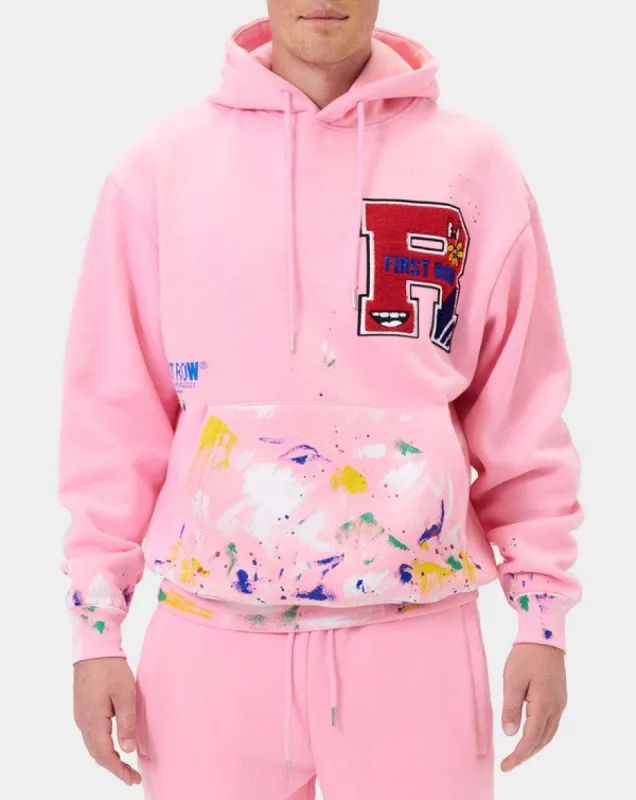 CHENILLE PATCH & HAND PAINT HOODIE sold by T-Shirt Addicts