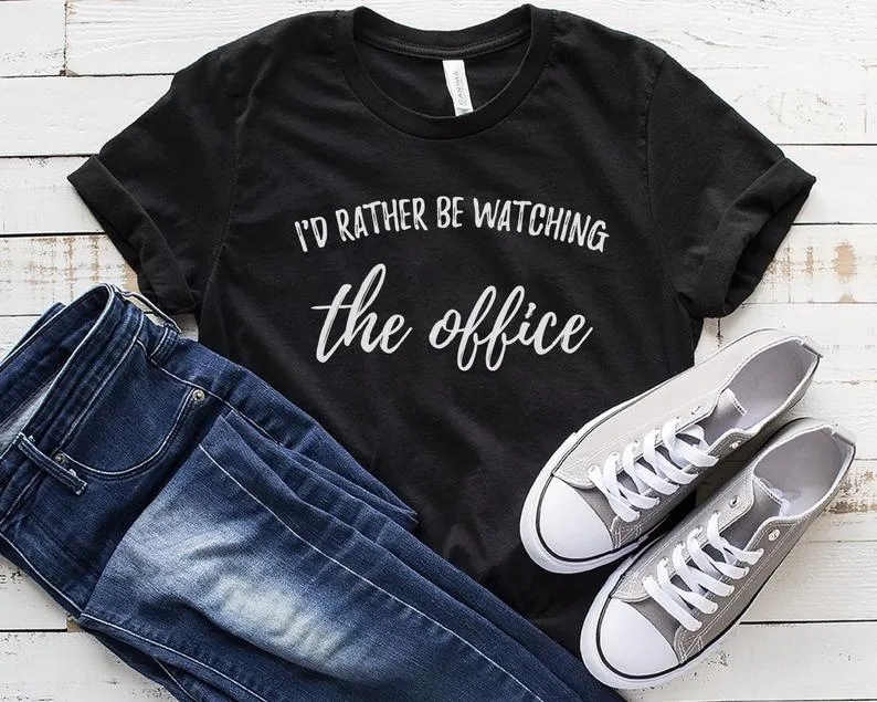 I'd Rather Be Watching The Office (The Office TV Show) T-Shirt* sold by T-Shirt Addicts product image thumbnail 2