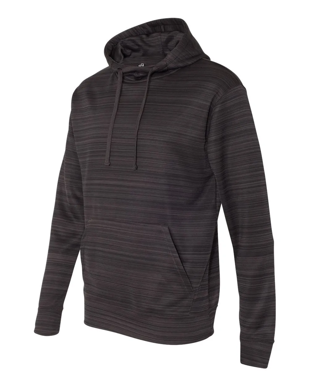 J. America - Odyssey Striped Performance Fleece Hooded Sweatshirt* sold by T-Shirt Addicts product image thumbnail 2