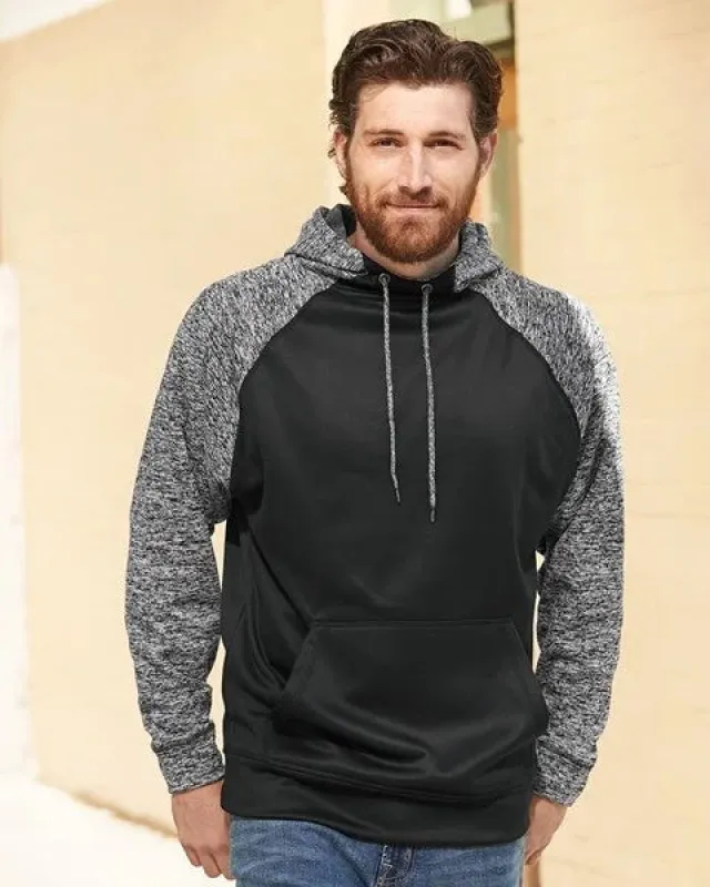 J. America - Colorblocked Cosmic Fleece Hooded Sweatshirt sold by T-Shirt Addicts