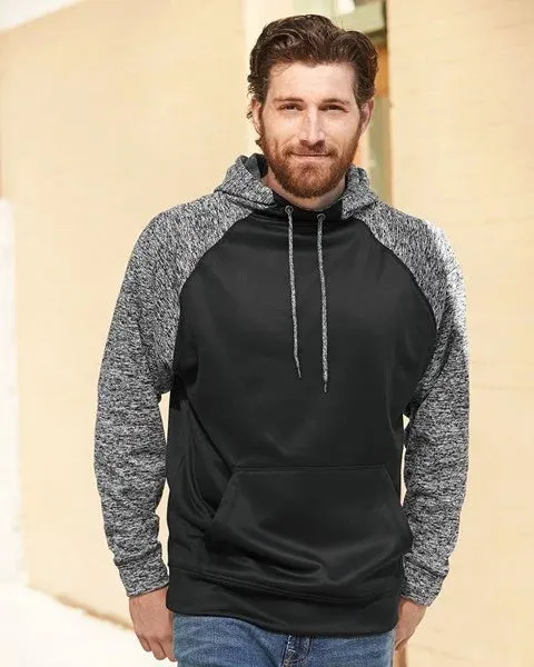 J. America - Colorblocked Cosmic Fleece Hooded Sweatshirt sold by T-Shirt Addicts