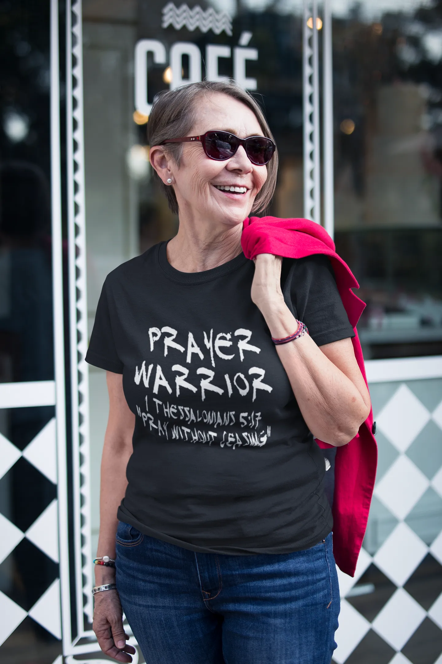 Prayer Warrior 1 Thessalonians 5:17 "Pray Without Ceasing" T-Shirt* sold by T-Shirt Addicts