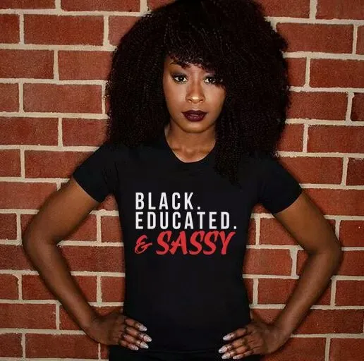 Black Educated & Sassy T-Shirt* sold by T-Shirt Addicts