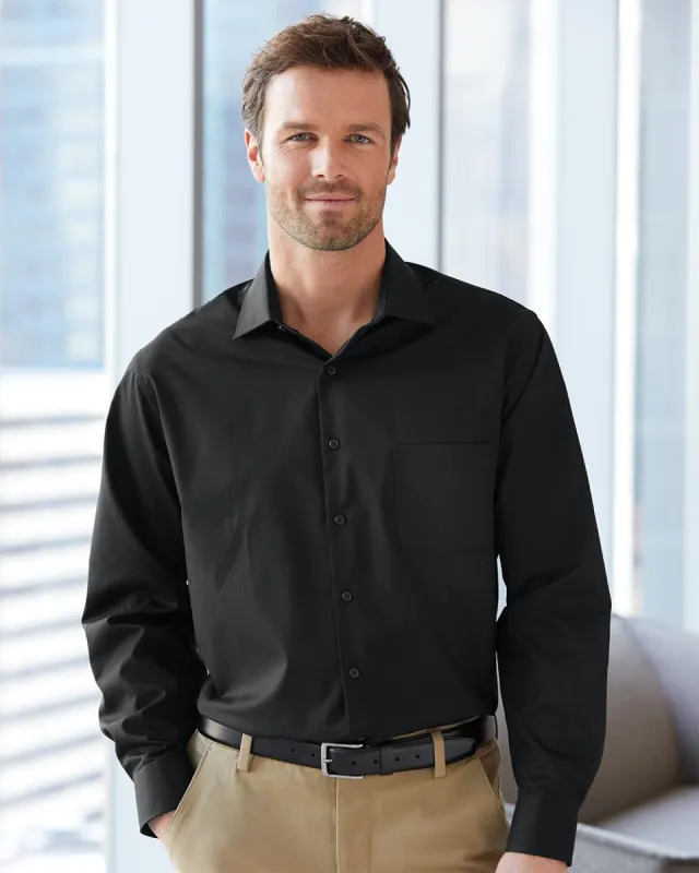 Van Heusen - Broadcloth Point Collar Solid Shirt made by T-Shirt Addicts