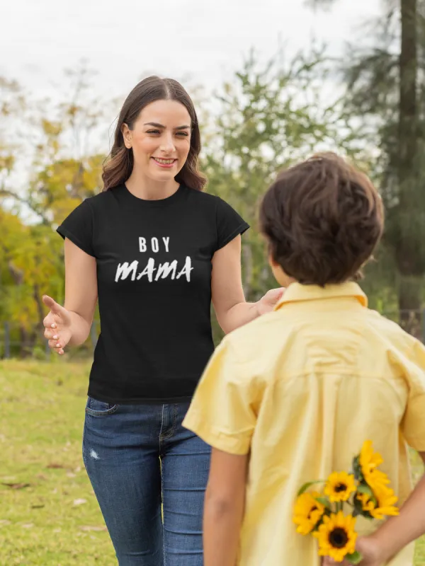 Boy Mama T-Shirt* sold by T-Shirt Addicts