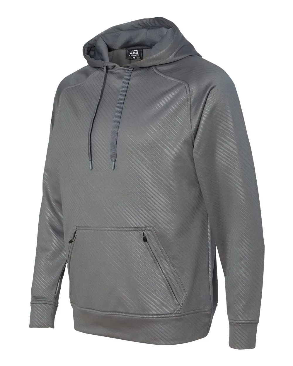 J. America - Volt Polyester Hooded Sweatshirt* sold by T-Shirt Addicts product image thumbnail 2