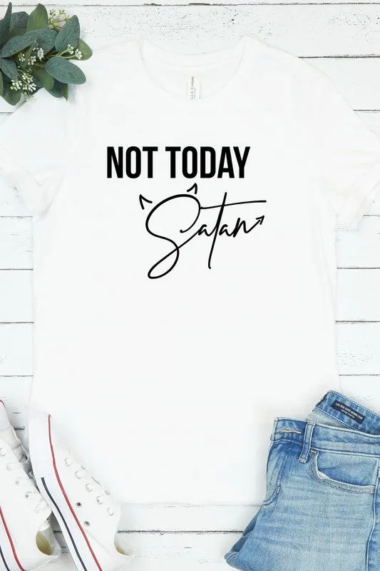 Not Today Satan T-Shirt* sold by T-Shirt Addicts product image thumbnail 2