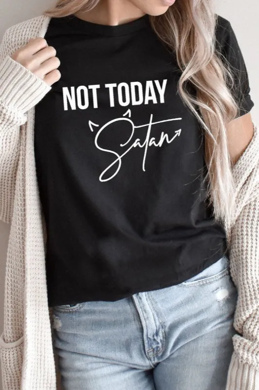 Not Today Satan T-Shirt* sold by T-Shirt Addicts