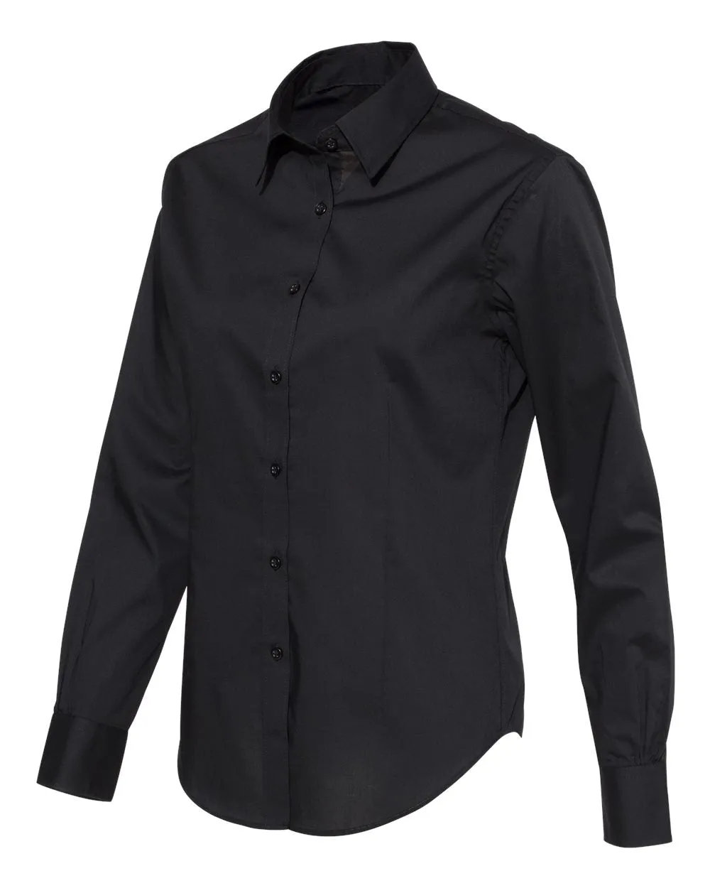 Van Heusen - Women's Cotton/Poly Solid Point Collar Shirt sold by T-Shirt Addicts product image thumbnail 2