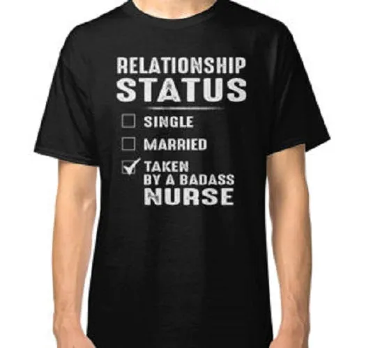 Relationship Status "Nurse" T-Shirt sold by T-Shirt Addicts product image thumbnail 2