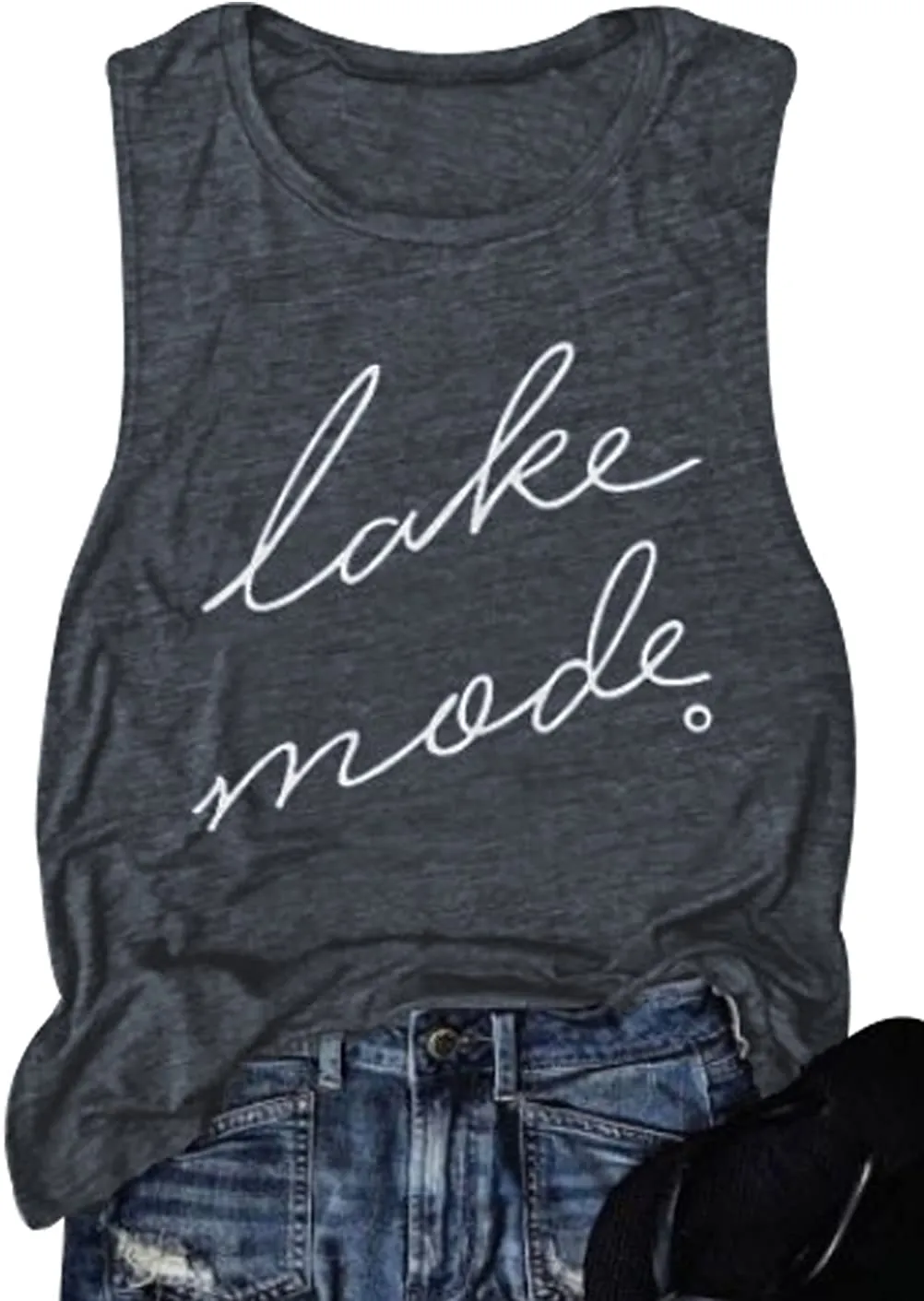 Lake Mode Muscle Tank Top sold by T-Shirt Addicts product image thumbnail 2