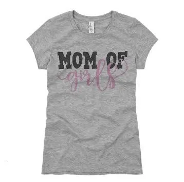 Mom of Girls T-Shirt* sold by T-Shirt Addicts product image thumbnail 2