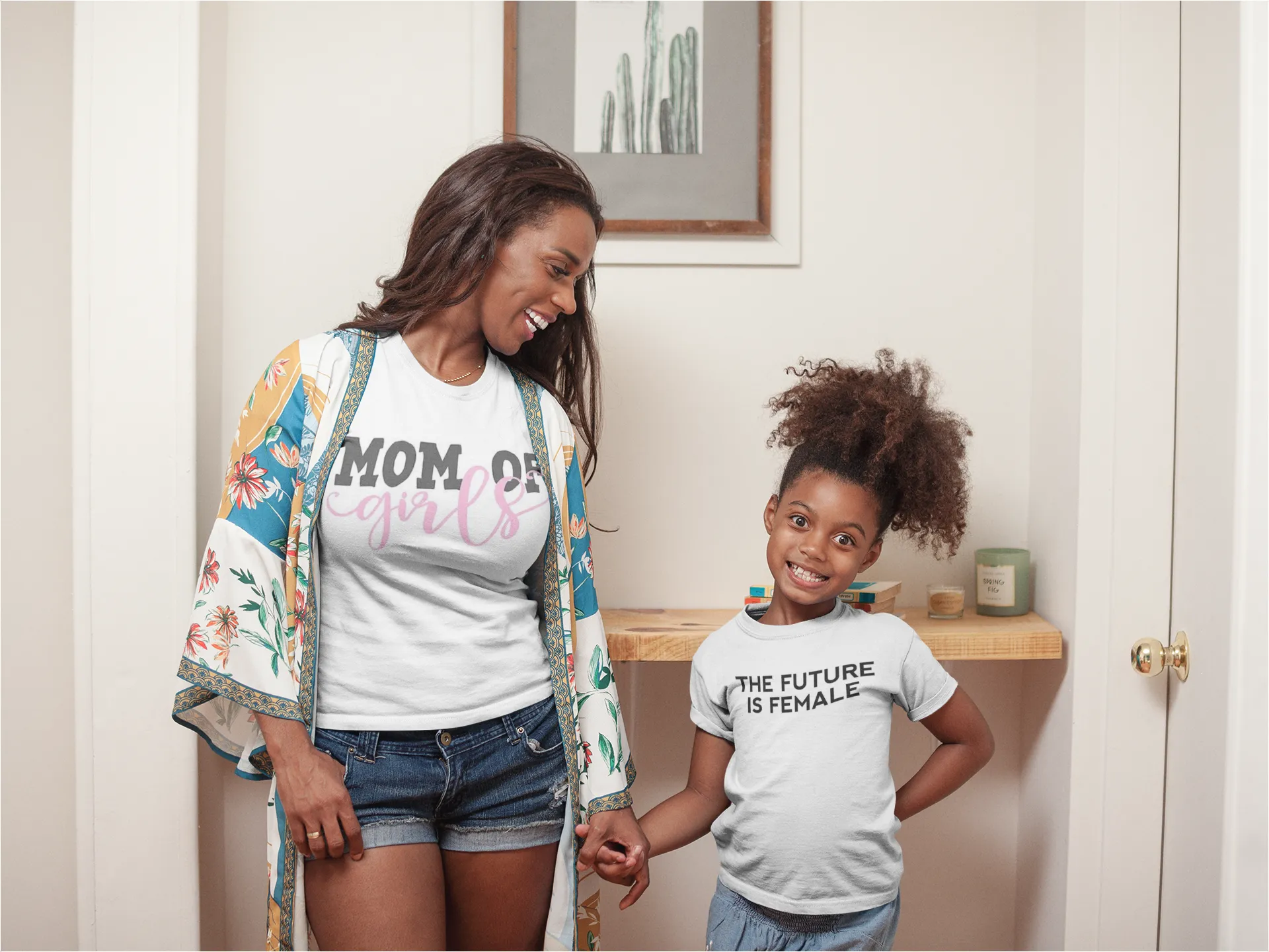 Mom of Girls T-Shirt* sold by T-Shirt Addicts product image thumbnail 3