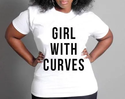 Girl With Curves T-Shirt* sold by T-Shirt Addicts