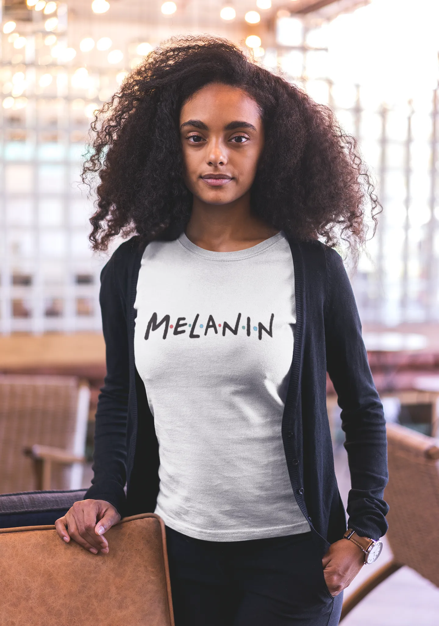 Melanin (Friends Font) T-Shirt* sold by T-Shirt Addicts product image thumbnail 2