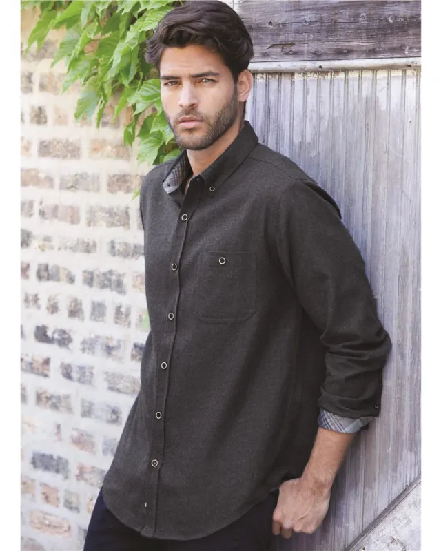 Weatherproof - Vintage Brushed Flannel Solid Shirt sold by T-Shirt Addicts