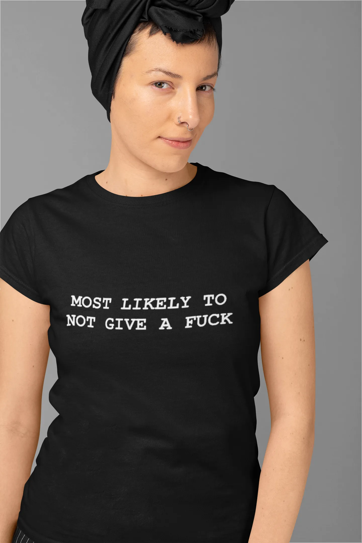 Most Likely To Not Give A F*ck T-Shirt sold by T-Shirt Addicts