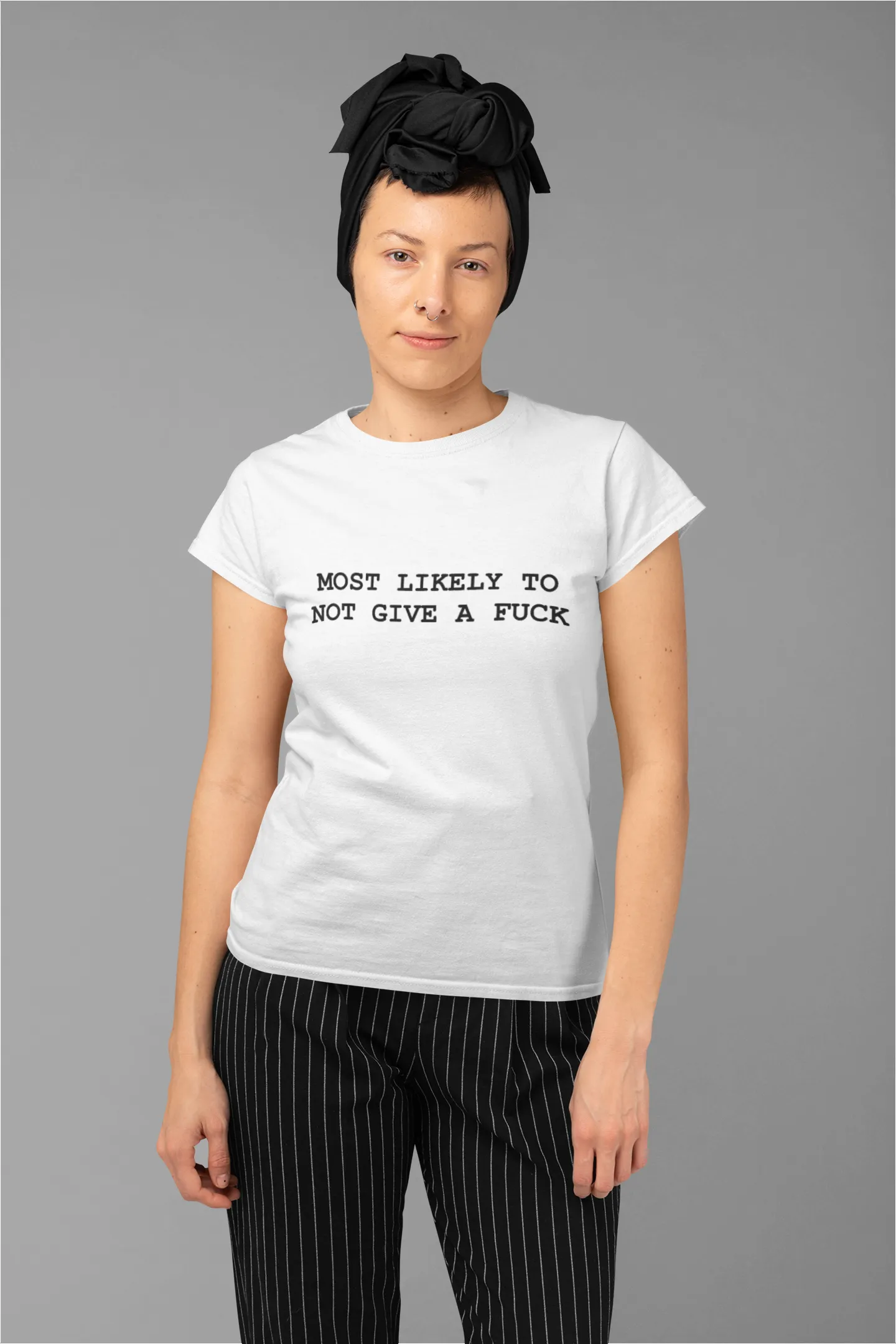 Most Likely To Not Give A F*ck T-Shirt sold by T-Shirt Addicts product image thumbnail 2