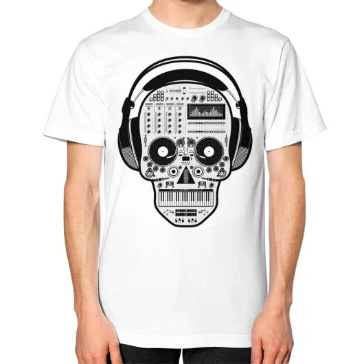 DJ Skull Mixer w/Headphone T-Shirt sold by T-Shirt Addicts product image thumbnail 2