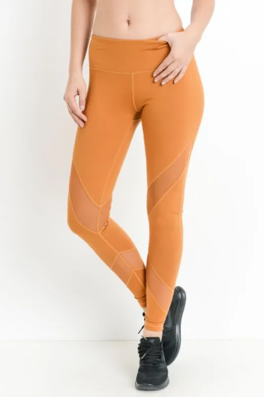 Criss-Cross Mesh Full Leggings* sold by T-Shirt Addicts