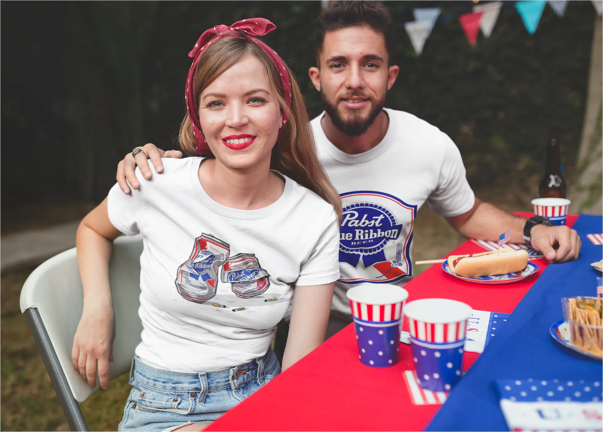 Pabst Blue Ribbon Crushed Cans T-Shirt* sold by T-Shirt Addicts product image thumbnail 2