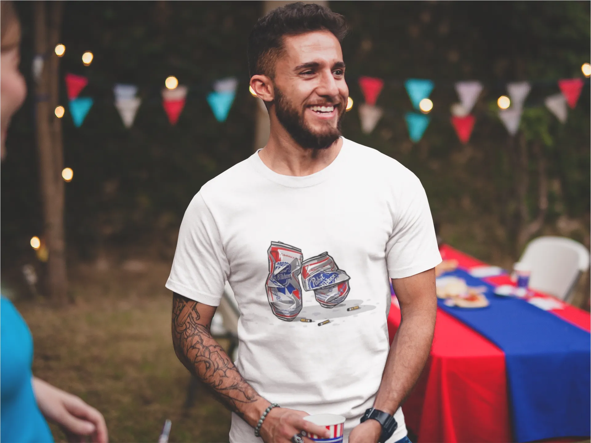 Pabst Blue Ribbon Crushed Cans T-Shirt* sold by T-Shirt Addicts