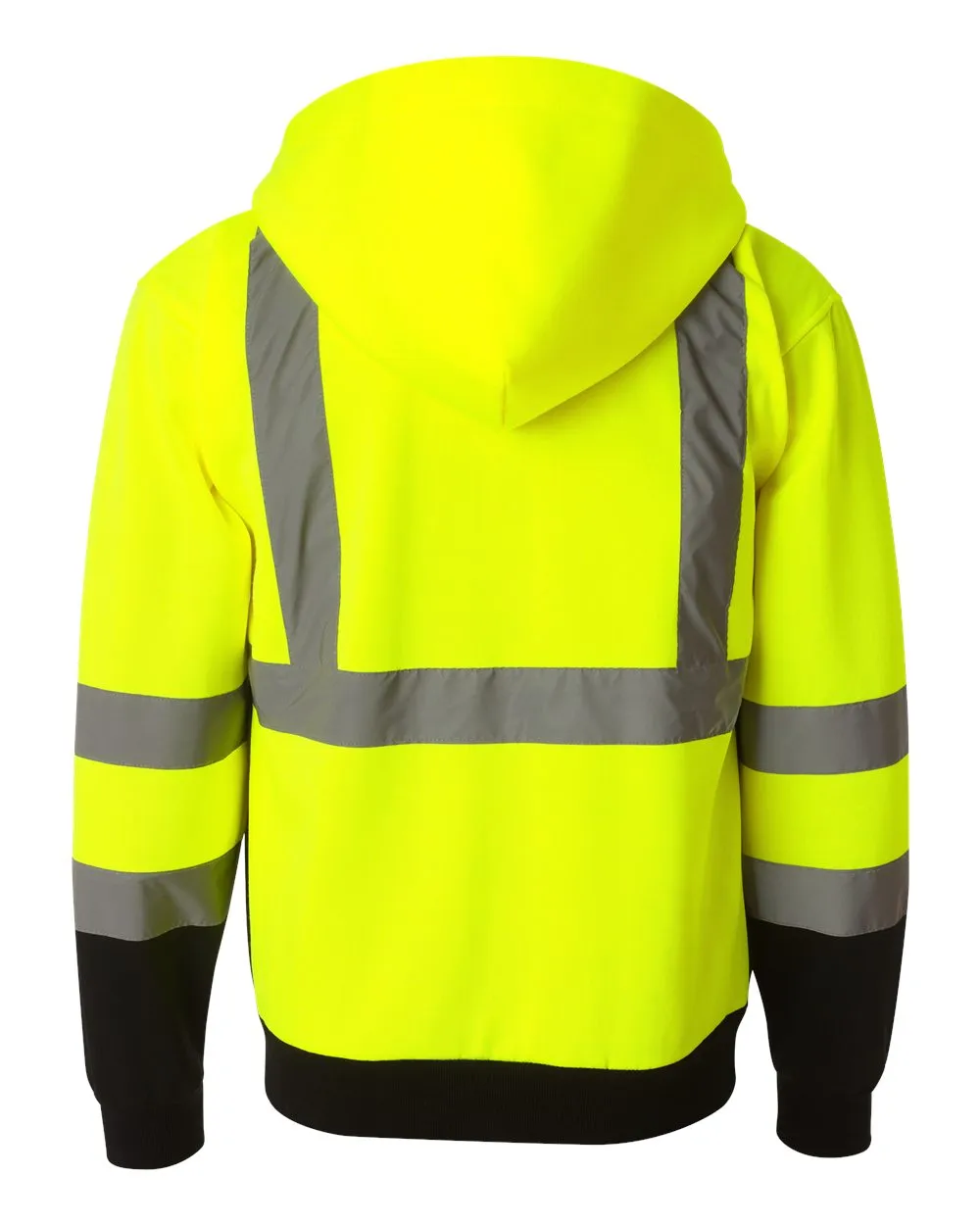 Kishigo - Hi-Vis Full-Zip Hooded Sweatshirt* sold by T-Shirt Addicts product image thumbnail 3