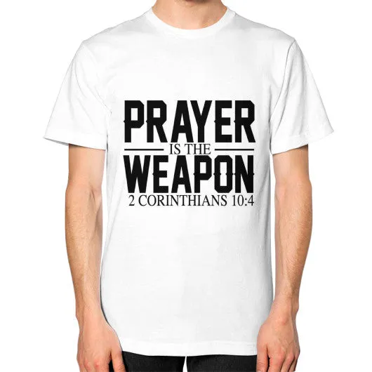 Prayer Is The Weapon (2 Corinthians 10:4) T-Shirt sold by T-Shirt Addicts product image thumbnail 2
