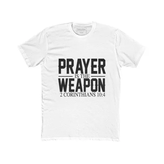 Prayer Is The Weapon (2 Corinthians 10:4) T-Shirt sold by T-Shirt Addicts product image thumbnail 3