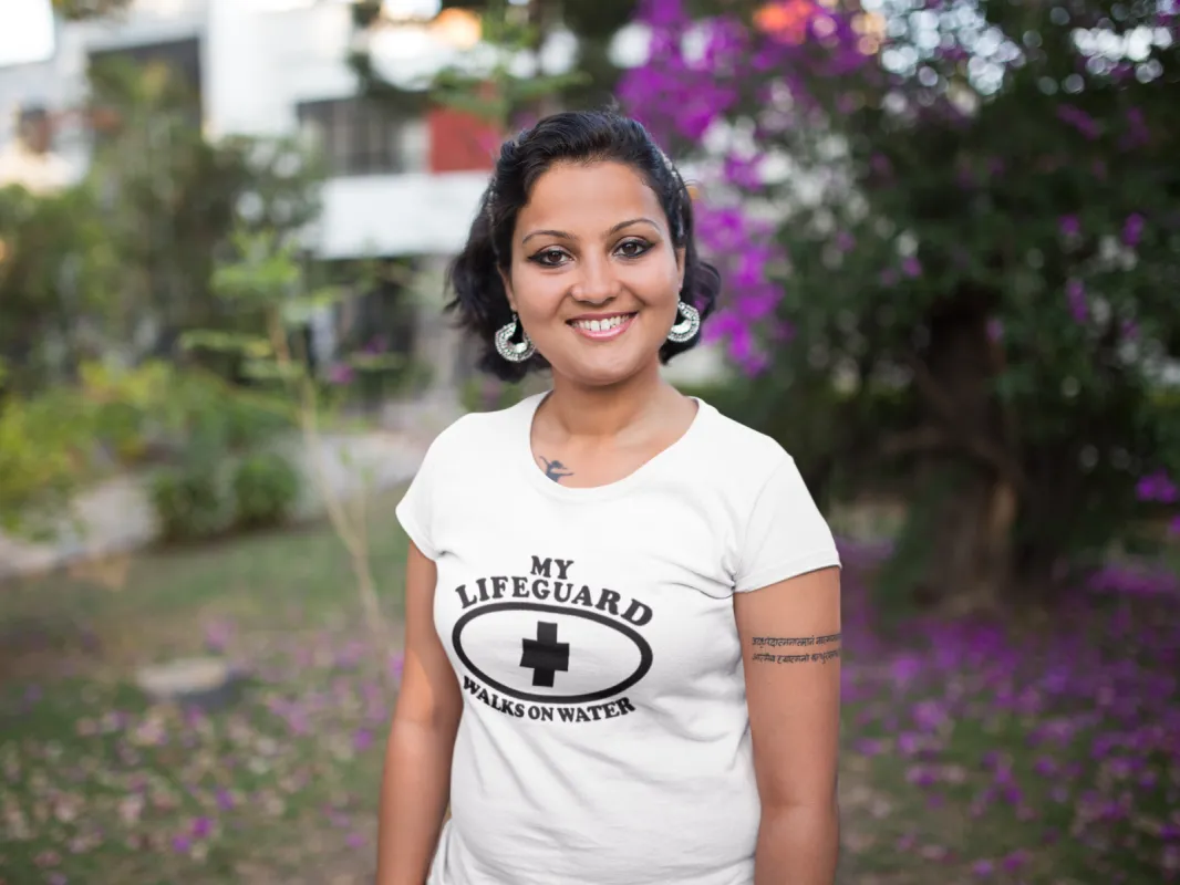 My Lifeguard Walks on Water T-Shirt* made by T-Shirt Addicts