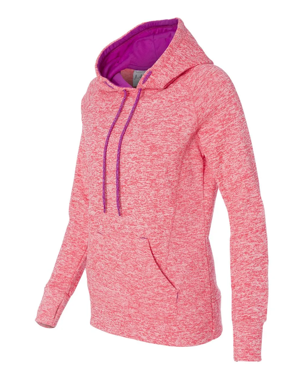 J. America Women’s Cosmic Fleece Hooded Sweatshirt* sold by T-Shirt Addicts product image thumbnail 4