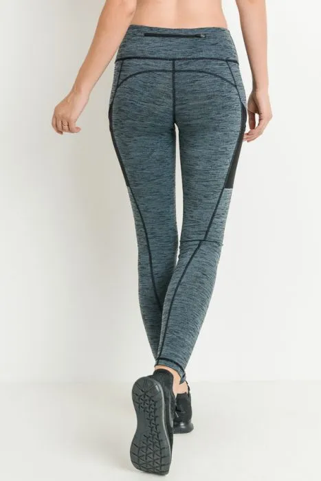 Marle Grey Mesh Pocket Full Leggings* sold by T-Shirt Addicts product image thumbnail 2