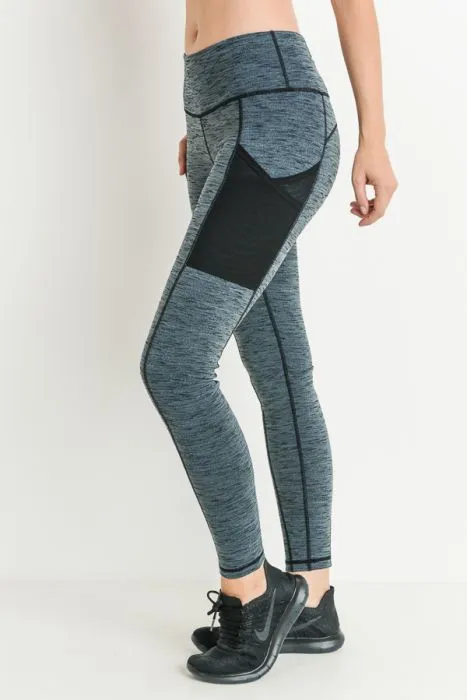 Marle Grey Mesh Pocket Full Leggings* sold by T-Shirt Addicts product image thumbnail 5