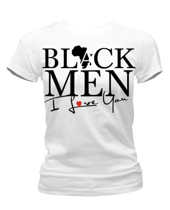 Black Men "I Love You" T-Shirt* sold by T-Shirt Addicts product image thumbnail 3