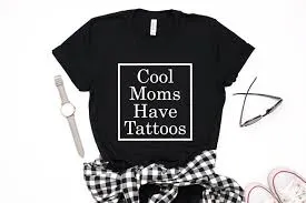 Cool Moms Have Tattoos T-Shirt* sold by T-Shirt Addicts product image thumbnail 2
