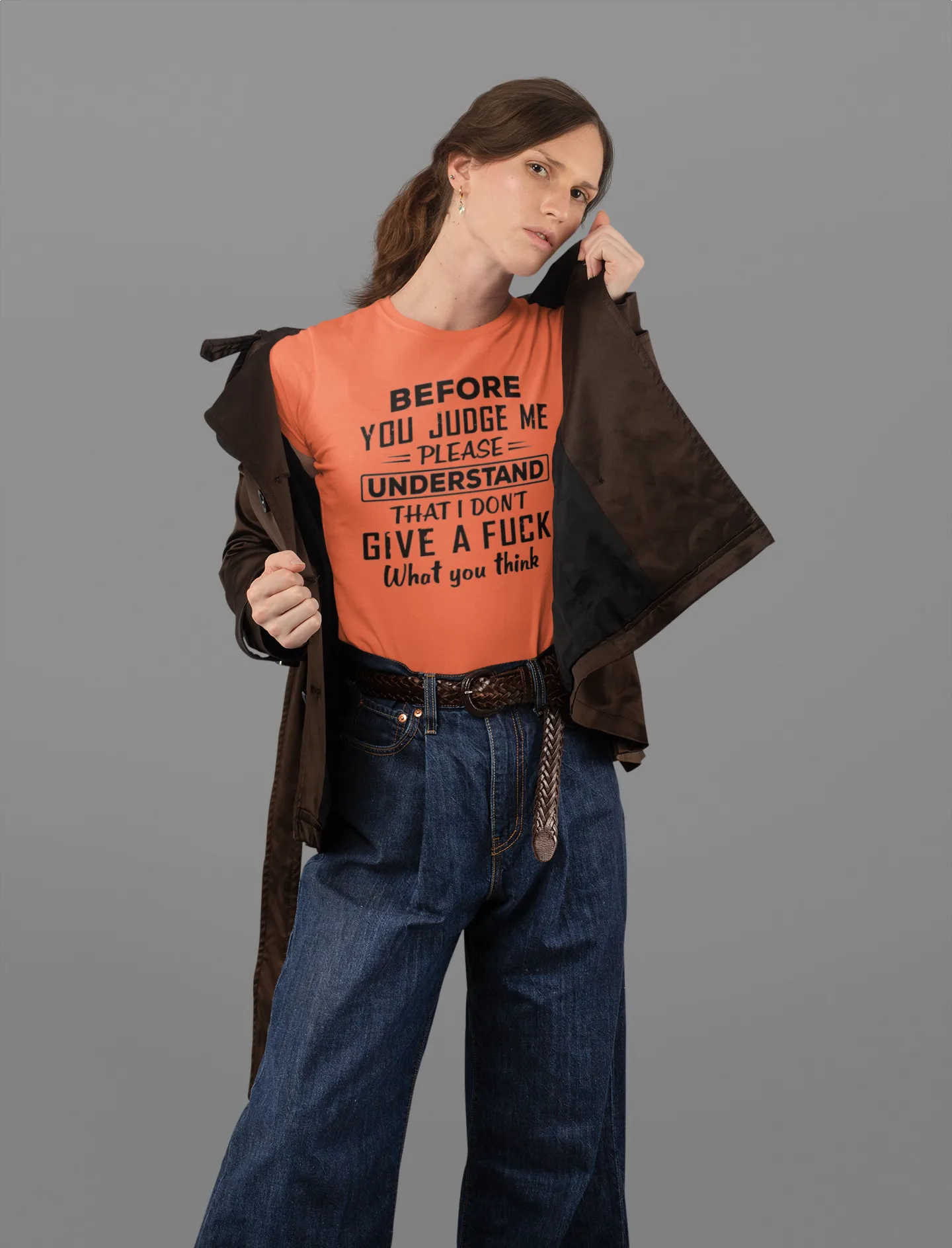 Before You Judge Me Please Understand That I Don't Give A F*ck What You Think T-Shirt* sold by T-Shirt Addicts product image thumbnail 3