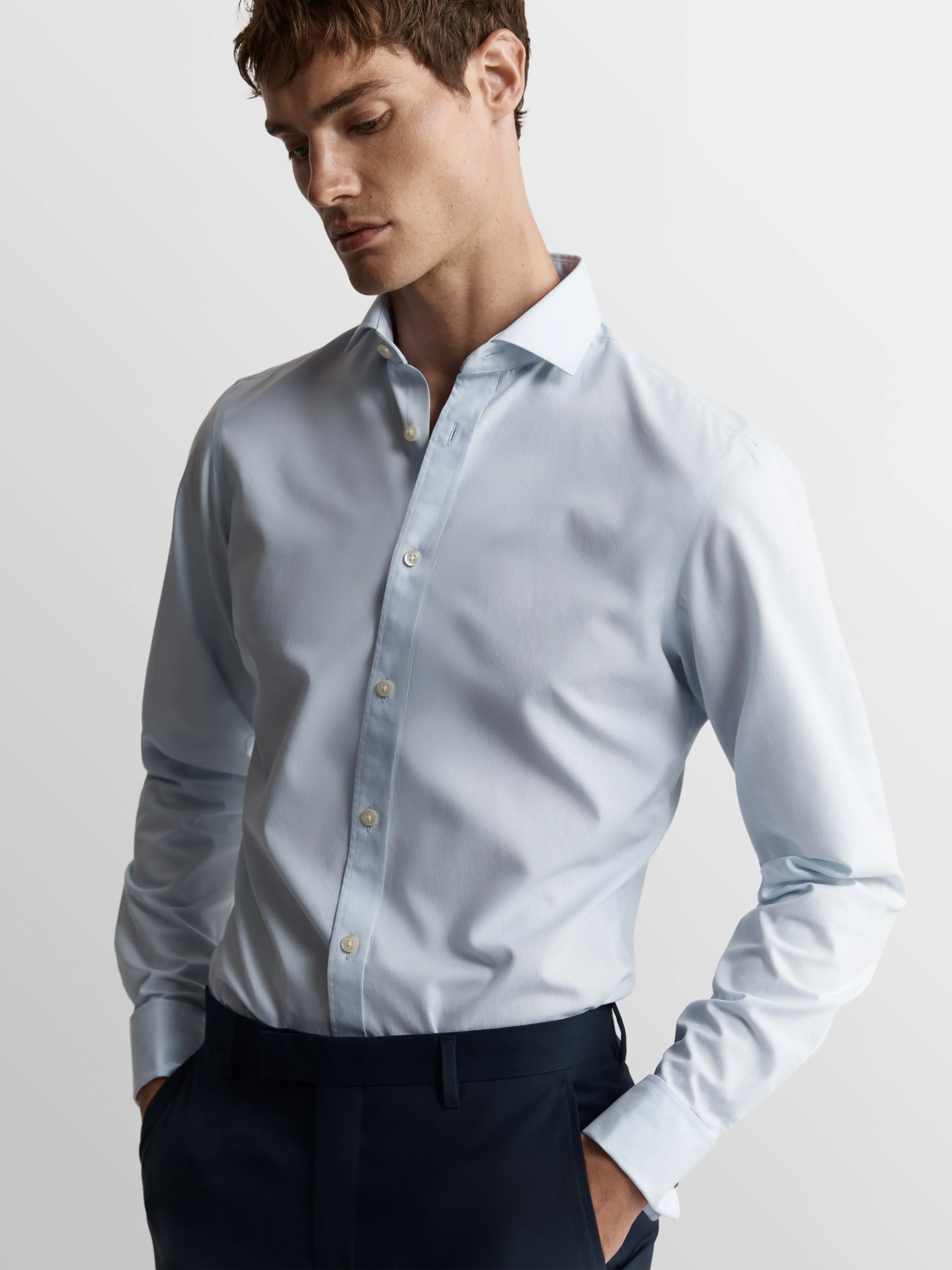 The Non-Iron Plain Weave Shirt sold by T.M.Lewin product image thumbnail 2