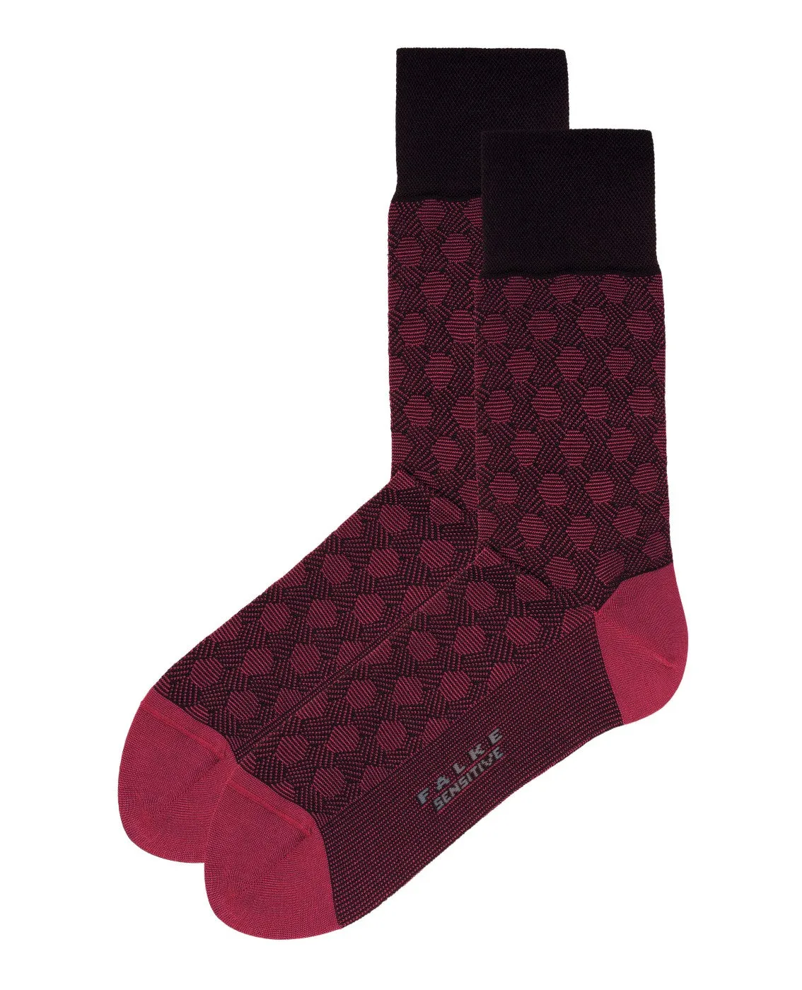 Falke Sensitive Modernist Socks Pink sold by T.M.Lewin