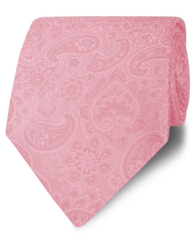 Occasionwear Wide Pink Paisley Silk Tie sold by T.M.Lewin