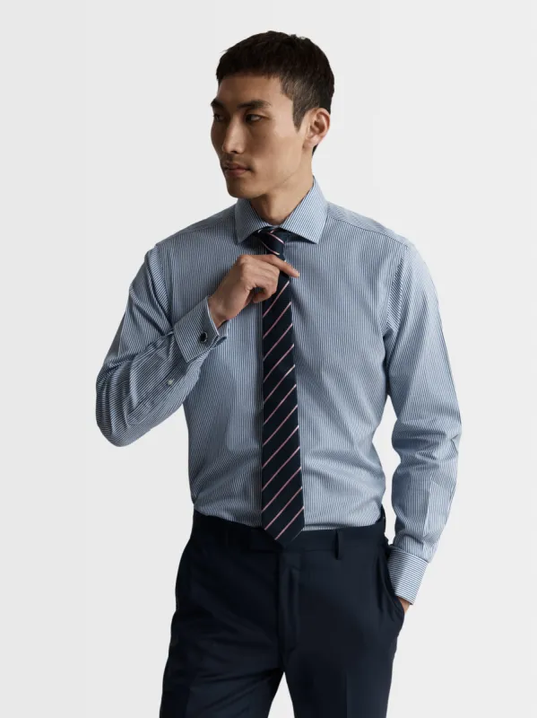 The Wide Stripe Slim Tie sold by T.M.Lewin