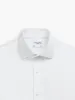 Non-Iron White Twill Fitted Single Cuff Semi Cutaway Collar Shirt sold by T.M.Lewin