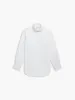 Non-Iron White Twill Fitted Single Cuff Semi Cutaway Collar Shirt sold by T.M.Lewin