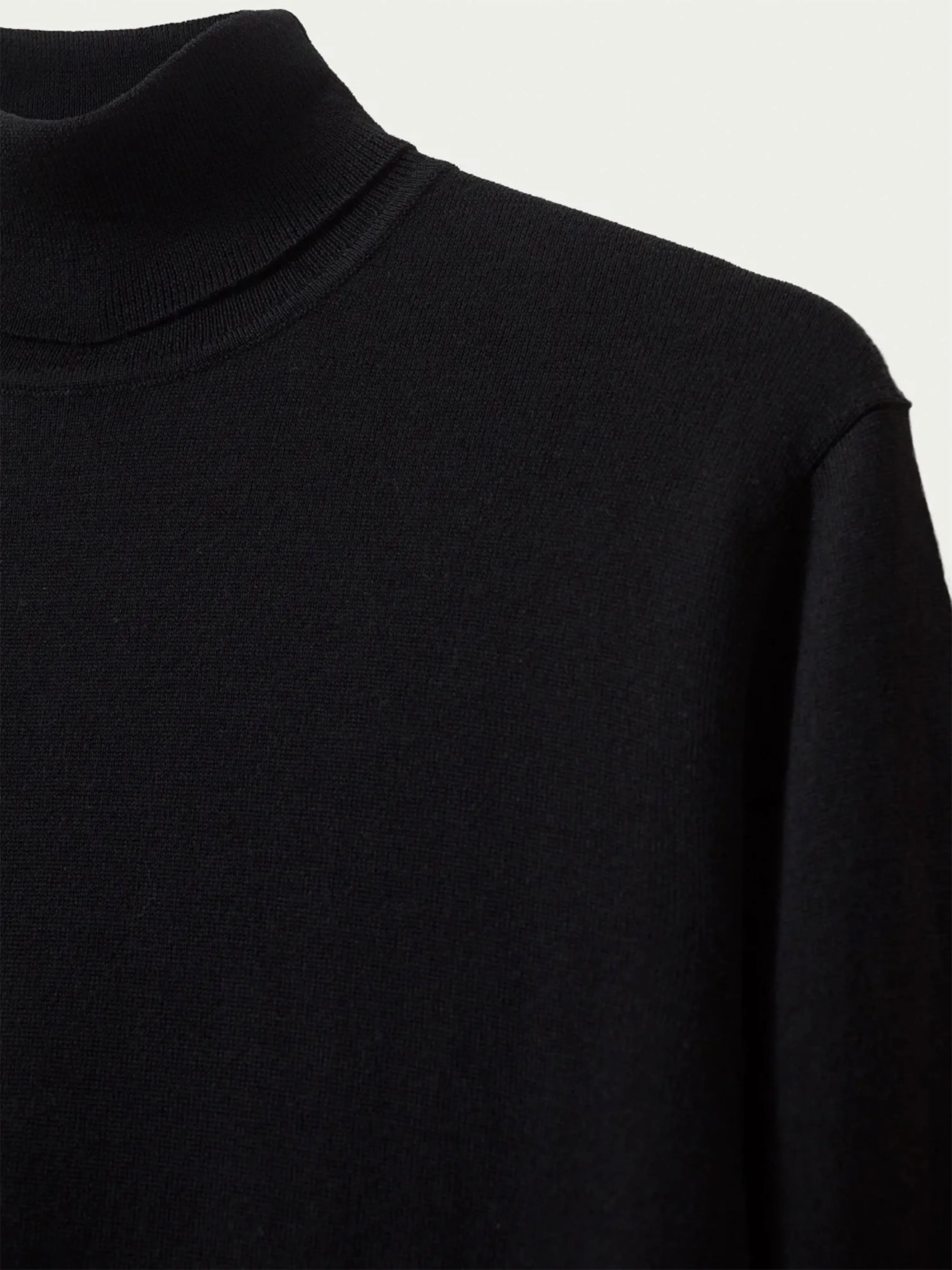Merino Roll Neck Jumper - Black sold by T.M.Lewin product image thumbnail 5