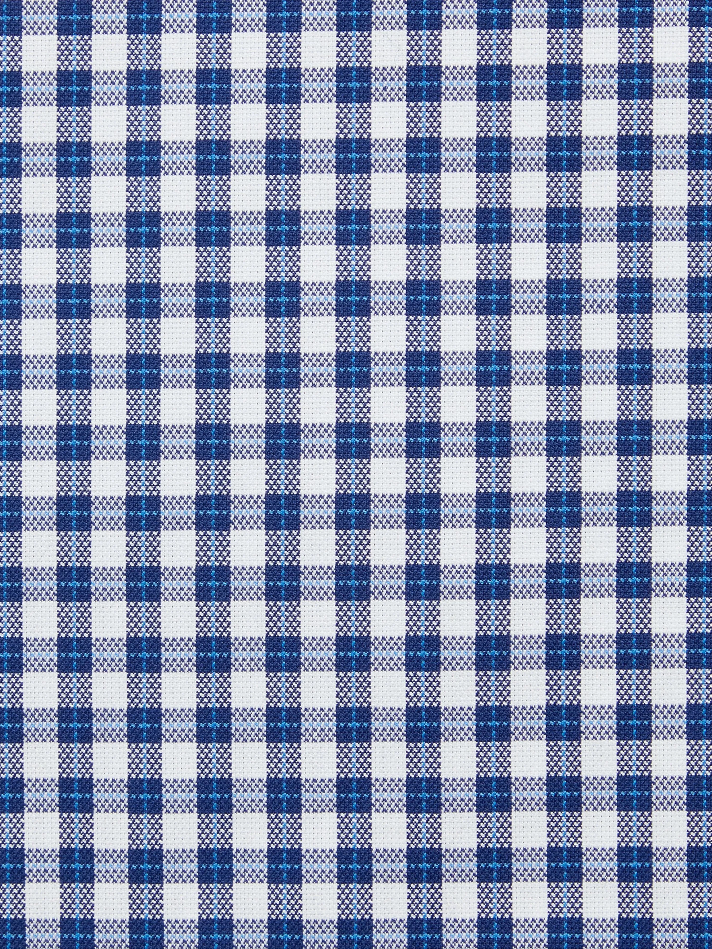 Royal Oxford Slim Fit Check Navy Blue Shirt sold by T.M.Lewin product image thumbnail 4