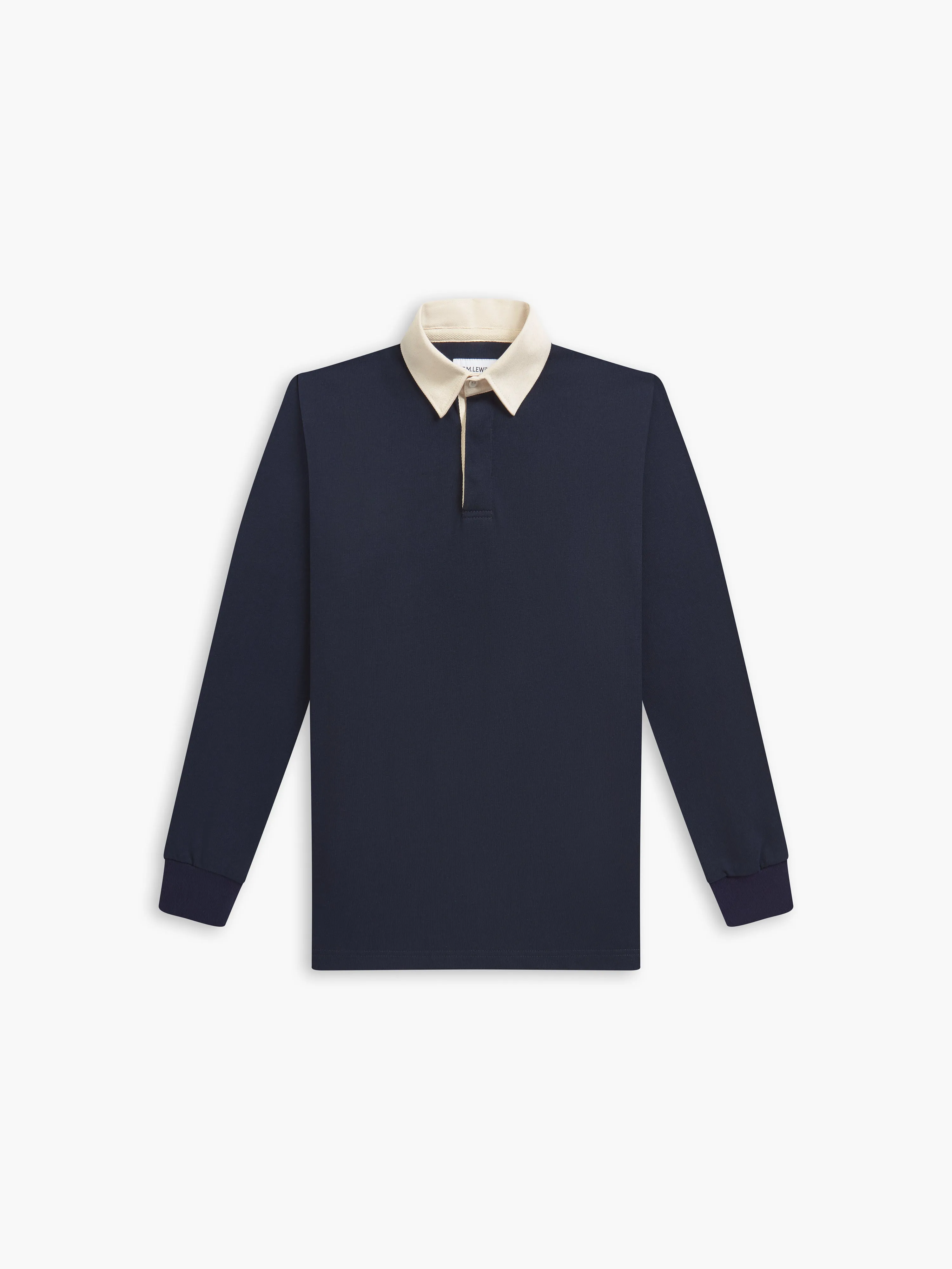 Cotton Rugby Shirt in Dark Navy sold by T.M.Lewin product image thumbnail 2