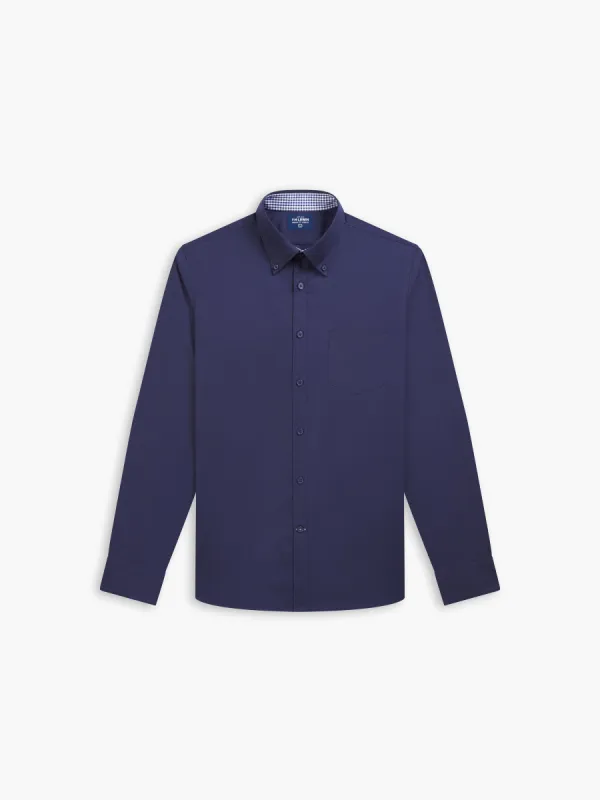 Royal Oxford Slim Fit Navy Shirt sold by T.M.Lewin