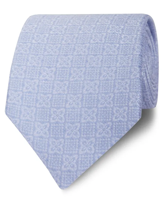 Occasionwear Wide Blue Mosaic Silk Tie sold by T.M.Lewin