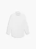 Non-Iron White Oxford Fitted Single Cuff Classic Collar Shirt sold by T.M.Lewin