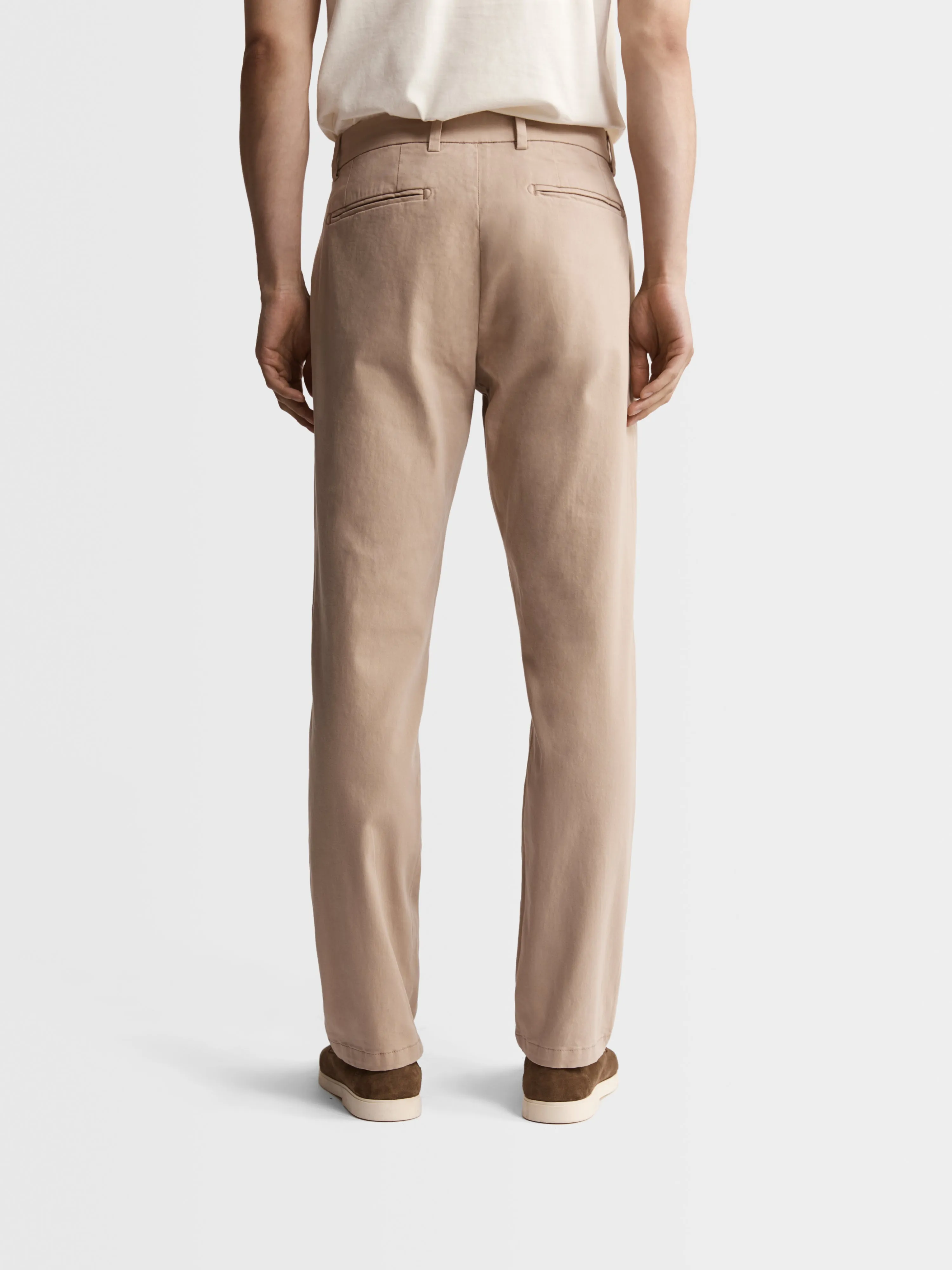 Regular Fit Sand Chinos sold by T.M.Lewin product image thumbnail 4